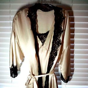 Lingerie Chemise Teddy w/ Matching Robe - by Private Luxuries - Large 10-12